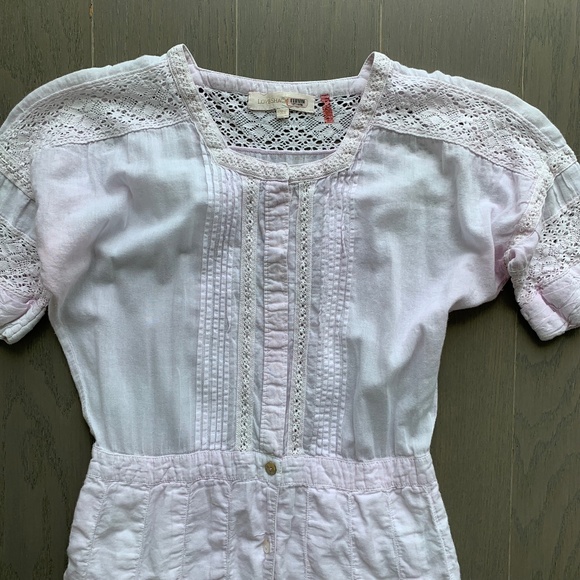 LoveShackFancy Pink tye dye long dress - Picture 4 of 10